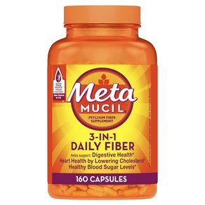 Metamucil Daily Fibe Supplement 160 Capsules Metamucil 일일 섬유질 보충제 160 캡슐, 1개, 160정