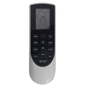Gee 에어컨 컨트롤러용 새 YAN1F1 에어컨 리모컨 교체, 검은색, 1개