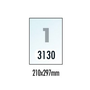 [폼텍] 전산라벨 PP-3130 10매 1칸 210x297mm 방수라벨, 단품, 단품, 상세페이지 참조