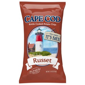 Cape Cod Potato Chips Russet Kettle Cooked 7.5 Ounce 케이프코드 감자칩 러셋 케틀 쿠킹 7.5온스, 1개, 212g