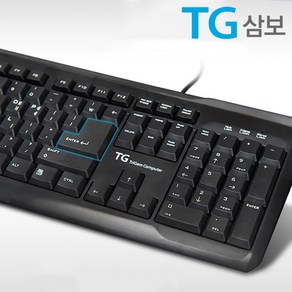 TG삼보 USB 키보드 TG-K7000, 블랙, K7000U