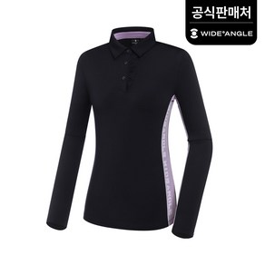 와이드앵글 공식 여성 CF 프릴 포인트 카라 티셔츠 L WWU21243N4 (정상가:129 000)