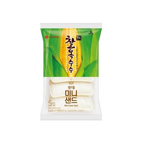 롯데 찰옥수수 미니샌드 5입 베이커리빵 100g x 4개