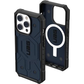 URBAN ARMOR GEAR UAG iPhone 14 Po 케이스 블루 말라드 6.1인치 Pathfinde 내장 자석 맥세이프 충전과 호환 슬림 경량 충격 방지 낙하 견고