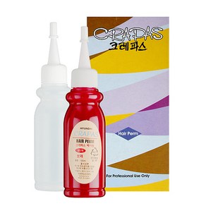 웰코스 크레파스 헤어펌 파마약 100ml 1제+2제, 1개