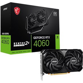 MSI 지포스 RTX 4060 벤투스 2X 블랙 OC D6 8GB