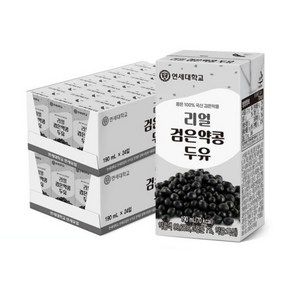 연세두유 리얼 검은약콩 두유 190ml 24개, 48개