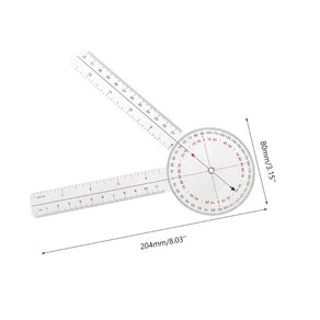 고니오미터 Goniomete 임상용 고니오메타 ROM 관절각도기 20cm, 1개