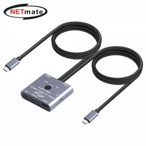 (Netmate) USB 타입C HDMI KVM 스위치 2포트/NM-TCK02, 1개