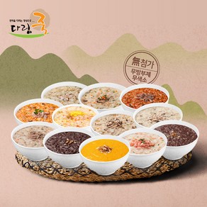 다림죽 12종 선물세트 / 정성 가득한 다림죽 12팩 세트, 500g, 12개