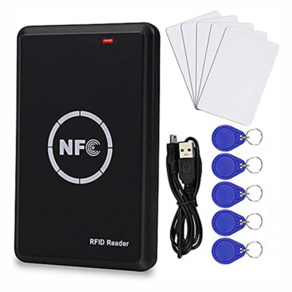 스마트 액세스 제어 카드 복사기 RFID 리더기 125KHz 카드 복제기 13.56MHz 암호화 카드 디코더 NFC 태그, 1개
