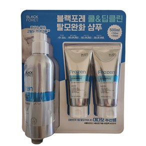 블랙포레 쿨링 탈모완화 샴푸 500ml+150mlx2개 코스트코, 1개