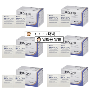 D. CPU 알콜스왑 알콜솜 100매 일회용, 100매입, 10개