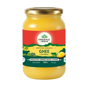 인도정품 Oganic India 브랜드 유기농 카우 Ghee 기버터 (500 ml), 1개, 500ml