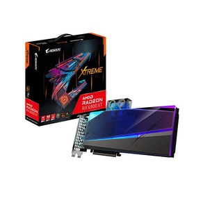 기가바이트 AORUS Radeon RX 6900 XT Xteme WATERFORCE WB 16G 그래픽 카드 WATERFORCE 워터 블록 냉각 시스템 16GB 256비트 GDD