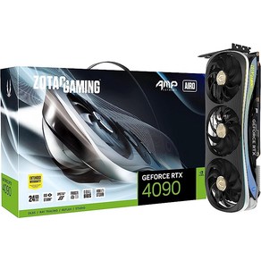 [보증] ZOTAC Gaming GeFoce RTX 4090 AMP Exteme AIRO 24GB GDDR6X 384비트 21Gbps PCIE 4.0 그래픽 카드 IceSto