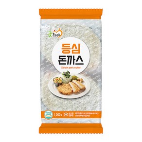 굿프랜즈 등심돈까스 1kg 왕돈가스 간편조리 냉동식품 돈카츠 겉바속촉 돈가스, 1개