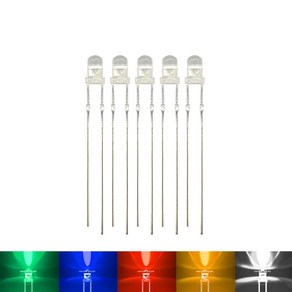 LED 3파이 고휘도 (Red Geen Yellow White Blue), Blue