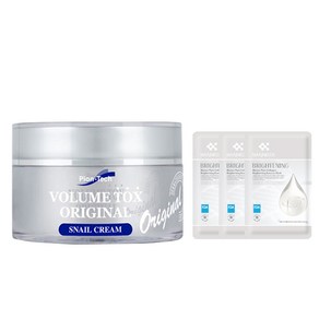 [본사 정품 단독] 신형 파이온텍 볼륨톡스 오리지널 달팽이크림(50ml)+마린 콜라겐 마스크팩 3매 단독 증정! 구 프레스티지 스네일 크림 촉촉 탱탱의 끝판왕, 1개, 50ml