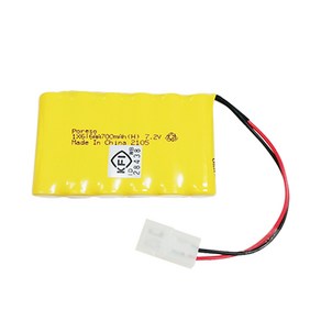 포레소 소방용 배터리 1X6 AA 7.2V 700mAh 예비전원 큰 콘넥터