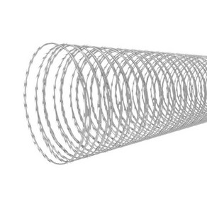 윤형 철조망 휀스 철망 경계 멧돼지 가시 방범 퇴치, 암호화 이중나선 원형 지름50cm 약10m/롤, 1개