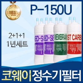 코웨이 P-150U 고품질 정수기 필터 호환 1년관리세트, 1개