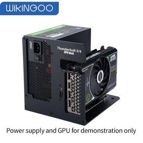 Egpu-thundebolt 3/4-pcie 그래픽 카드 외장 브래킷 스탠드 6900XT/tx3090 ATX 전원 공급 가능, 1개