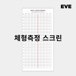 바디체크보드_3type 체형스크린 체형분석 체형측정스크린 셀프몸매교정표 자세교정격자표