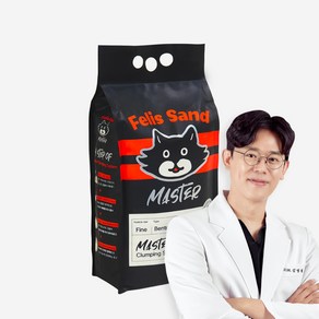 닥터펠리스 펠리스샌드 마스터 벤토나이트 + 카사바 대용량 고양이 모래, 4.3kg, 4개, 무향