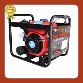 K-COOL 디젤 주차 발전기 24V 6000W 고출력 대형트럭 에어컨 화물차 자동 시동, 24V 6000W 디젤 소형연료탱크(4L), 1세트