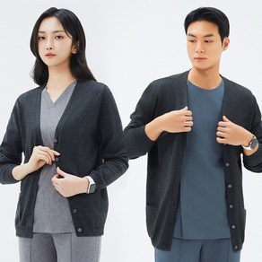[더유니폼랩] 남여공용가디건 의사가디건 물리치료사 간호사가디건 병원 간호사 가디건 상의 CD-103