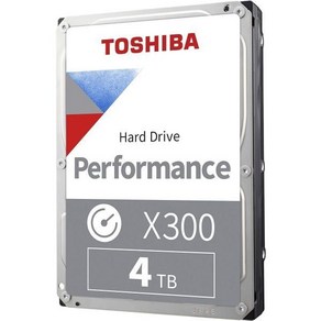 Toshiba X300 4TB 성능 및 게임용 3.5인치 내장 하드 드라이브 – CMR SATA 6GB/s 7200RPM 256MB 캐시 - HDWR440XZSTA, 퍼포먼스 데스크톱