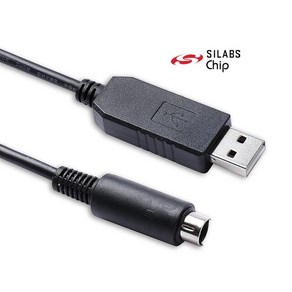 LS XGB XBM XBC PLC-PC 직렬 제어 다운로드 케이블 실리콘 랩 CP2102 USB RS232-6 핀 미니 딘 통신