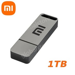 메탈 USB 3.1 플래시 드라이브 상호 변속기 휴대용 USB 메모리 2TB 1TB, 그레이 1TB, 1개