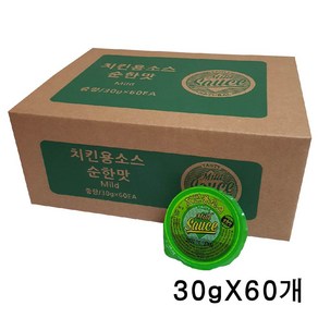 뫼루니식품 일회용 치킨소스 순한맛 30g 디핑소스 치킨양념, 1박스