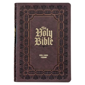 (영문도서) KJV Study Bible Lage Pint King James Vesion Holy Bible Thumb Tabs Ribbons Faux Leathe... Leathe, Chistian At Publishes, English, 9781642725704