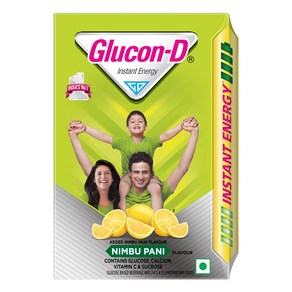 글루콘디 Glucon-D 님부파니 글루코스 파우더 (450g리필) 맛있고 건강한 톡 쏘는 맛의 포도당 음료 즉각적인 에너지 제공 비타민C 뼈 건강을 위한 칼슘 함유, 님부파니 450g, 450g, 1개