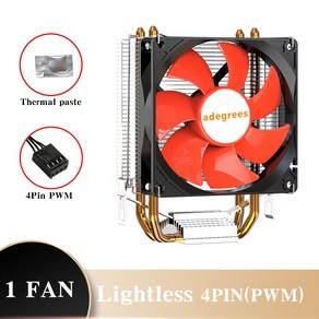 환풍구 CPU 에어 쿨러 PWM 프로세서 냉각 선풍기 인텔 LGA 1366 1151 1155 1200 1700 2011 AMD AM3 AM4 AM5 용 X79 X99 3 핀 4, [02] Lightness-4PIN-1Fan, [01] 고정 컬러, [01] 1700-115X-1200-AMD, [02] Lightness-4PIN-1Fan, 01 고정 컬러, 02 1700-115X-1200-AMD