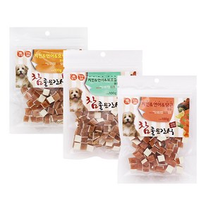 참좋은간식 치킨+연어 큐브 100g 당근브로콜리호박, 치킨+연어+브로콜리 큐브 100g, 1개