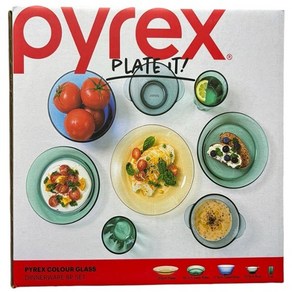 파이렉스 PYREX 컬러글라스 디너 웨어 세트 8P, 1개