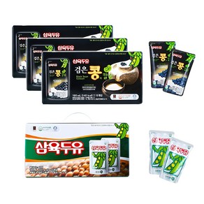 삼육두유 검은콩과 칼슘 오리지널 두유 파우치 190ml 80팩, 1세트