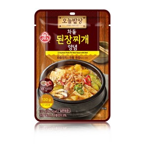 오뚜기 차돌 된장찌개 양념, 130g, 20개