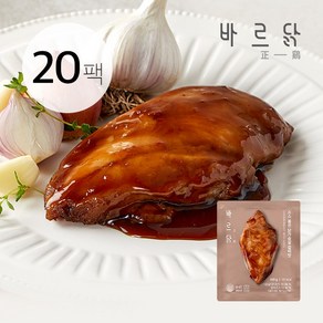 바르닭 소스품은 닭가슴살 갈비맛, 100g, 20개