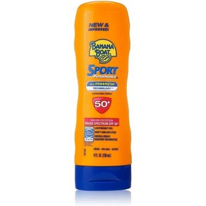 Banana Boat 선스크린 스포츠 퍼포먼스 Boad Spectum Sun 케어 선스크린 로션 - SPF50 237ml, 3개