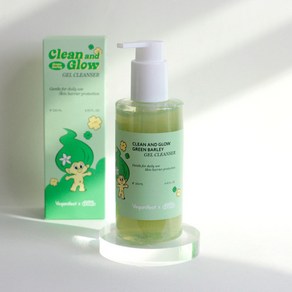 [NEW!!] 정품배송 비건이펙트 클린 앤 글로우 청보리 LHA 젤클렌저 weVegan CLEAN AND GLOW 저자극 화장품 피부장벽, 205ml, 1개