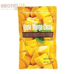 선인 냉동망고청크 1kg + 아이스박스 포함, 1개