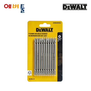 디월트 DWA00002 PH2 양날 드라이버 비트 110mm 10PCS, 10개