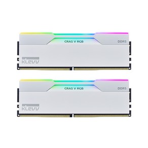 ESSENCORE KLEVV DDR5-6000 CL30 CRAS V RGB 화이트 패키지 서린 (32GB(16Gx2))