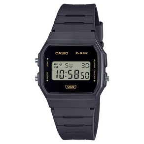 CASIO 카시오 F-91WB-8A F-91 시리즈 슬림 디지털시계 블랙