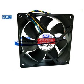 AVC 9025 92MM 90MM 팬 90x90x25mm 92x92x25mm CPU 냉각 DS09225R12H 12V 0.5A PWM 4 핀 포함, [02] 3PIN, 02 3PIN